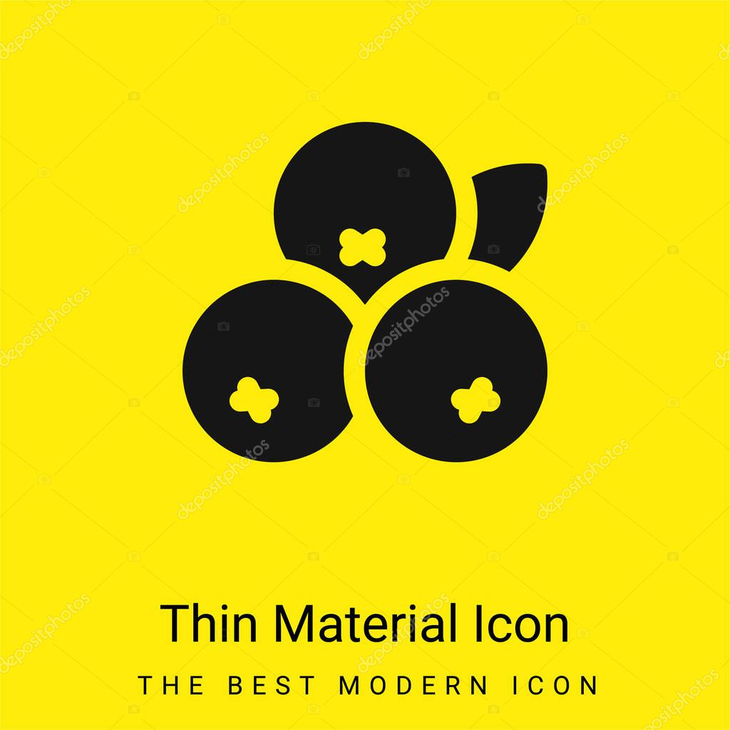 Acai minimal bright yellow material icon