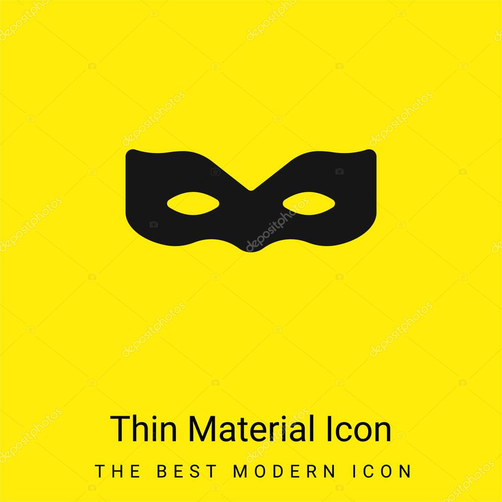 Anonymous minimal bright yellow material icon