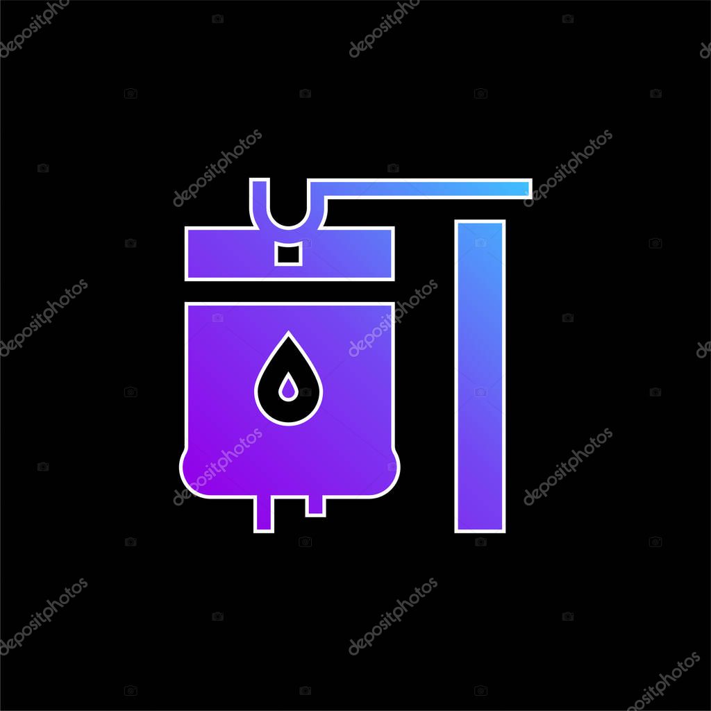 Blood blue gradient vector icon
