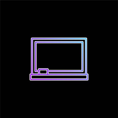 Tahta mavi gradyan vektör simgesi