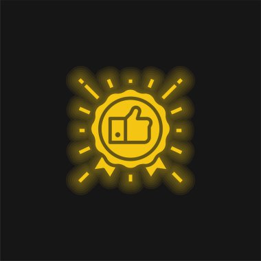 En çok satan sarı parlak neon simgesi