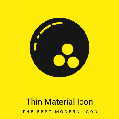 Bowling minimal parlak madde simgesi