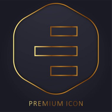 Sağ Tarafın Altın Satır prim logosu veya simgesine Hizalama