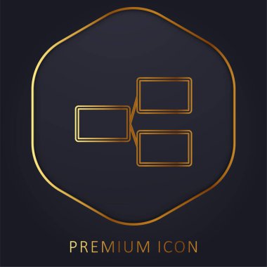 Branch Elementleri Altın Hat prim logosu veya simgesi