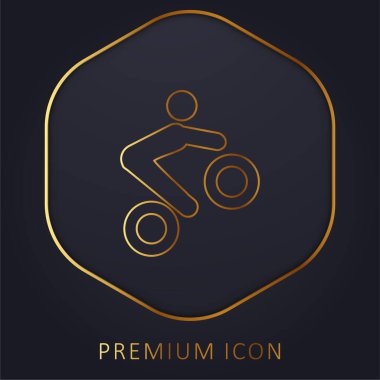 Bisiklet Numarası Altın Hat prim logosu veya simgesi