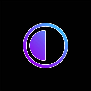 30 Dakika mavi eğimli vektör simgesi