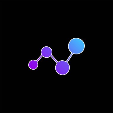 Analitik Grafik Sembolü mavi gradyan vektör simgesi