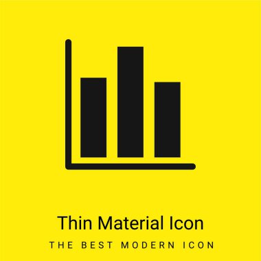 Çubuk Çizelgesi en az sarı malzeme simgesi