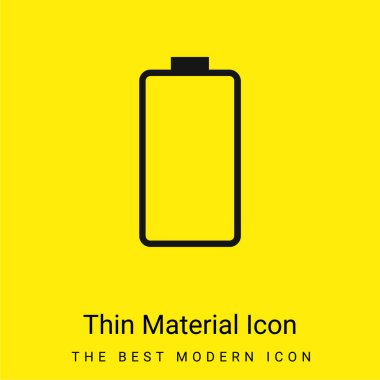 Pil en az parlak sarı madde simgesi