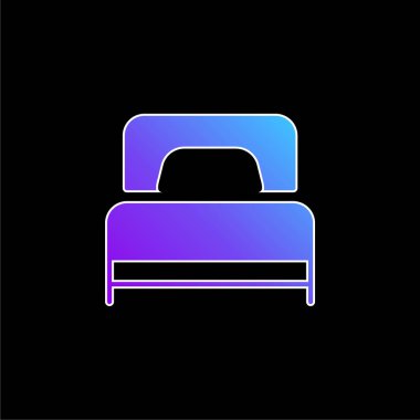 Yatak mavisi gradyan vektör simgesi