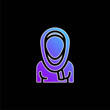 Arap mavi gradyan vektör simgesi