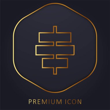 Orta Satır premium logosu veya simgesini hizala