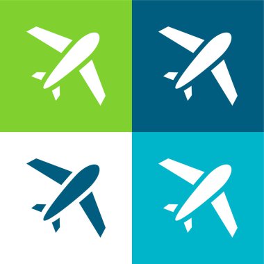 Uçak düzlemi 4 renk en küçük simge kümesi