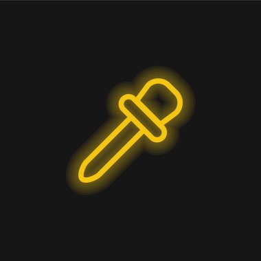 Bebek İlaç Düşüren Sarı Parlak Neon simgesi