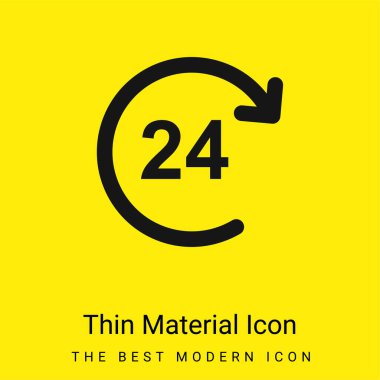 24 Saat Minimum Parlak Sarı Madde simgesi