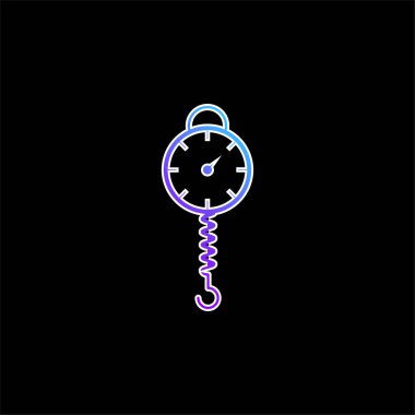 Mavi eğimli vektör simgesini dengele