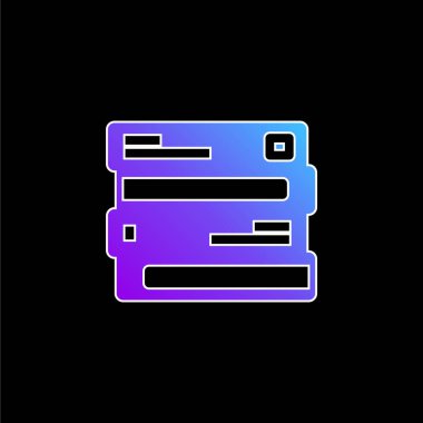 Kitaplar mavi gradyan vektör simgesi