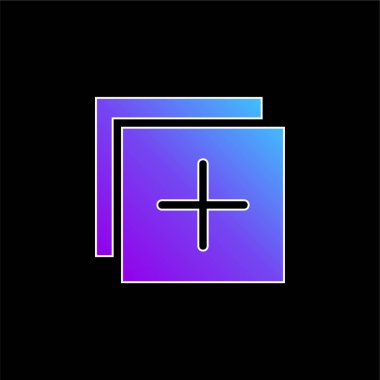 Mavi gradyan vektör simgesi ekle