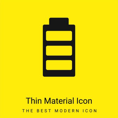 Pil en az parlak sarı madde simgesi