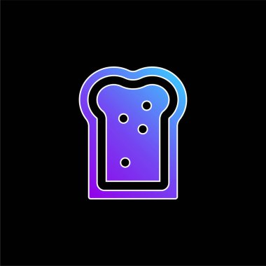 Ekmek mavisi gradyan vektör simgesi