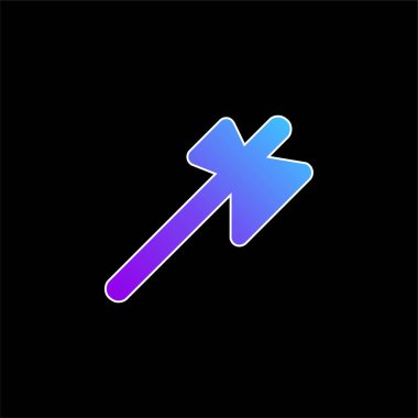 Axe mavi gradyan vektör simgesi