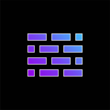 Tuğla duvar mavi eğimli vektör simgesi