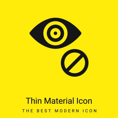 Kör, küçük, parlak, sarı madde simgesi