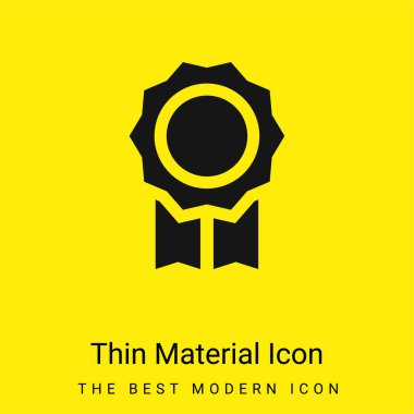 Rozet en az parlak sarı madde simgesi