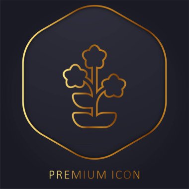 Alpine Forget Me Altın çizgi logosu ya da simgesi değil