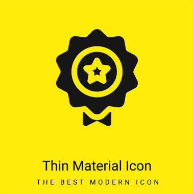 Ödül asgari düzeyde parlak sarı malzeme simgesi