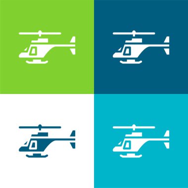 Ordu Helikopteri Düz Düz Renk en az simge kümesi