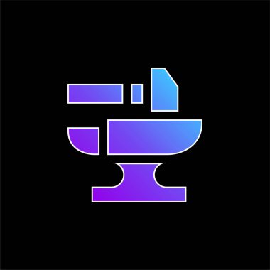 Örs mavisi gradyan vektör simgesi