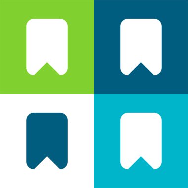 Yer İmi Büyük Siyah Katı Yuvarlak Arayüz Sembol Düz Dört renk minimal simgesi seti