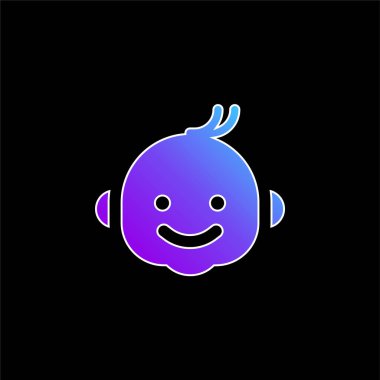 Erkek mavi gradyan vektör simgesi