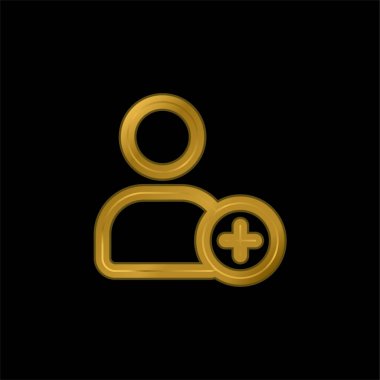 Bir Kişinin Özelleştirilmiş Arayüz İmza Altın Kaplama Metal Simgesi veya logo Vektörü Ekle