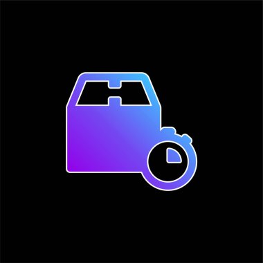 Kutu mavisi gradyan vektör simgesi