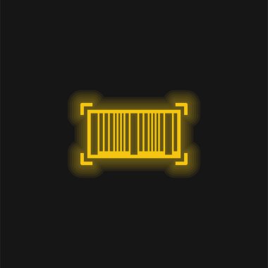 Parlayan parlak neon simgesi