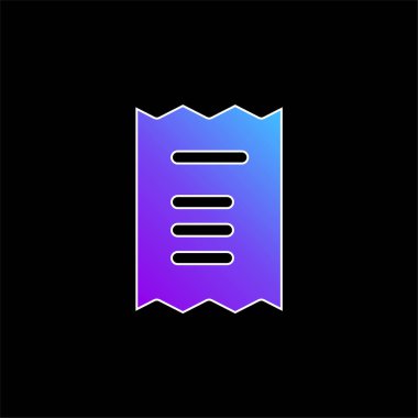 Bill mavi gradyan vektör simgesi