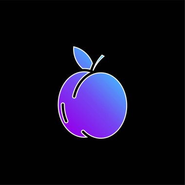 Kayısı mavisi gradyan vektör simgesi