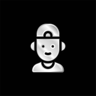 Gümüş kaplama metalik simge