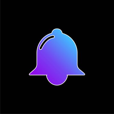 Zil Siyah Şekil mavi eğimli vektör simgesi