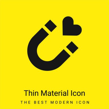 Attraction minimal bright yellow material icon clipart