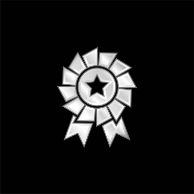 Gümüş kaplama metalik simge ödülü