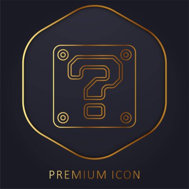 Altın çizgi premium logosunu veya simgesini engelle
