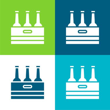 Bira Düz 4 renk en küçük simge kümesi