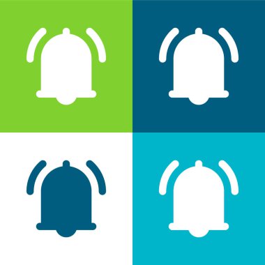 Alarm Düz 4 renk en küçük simge seti