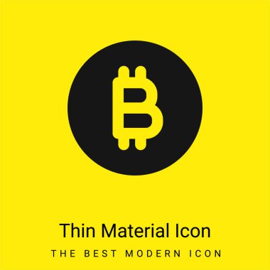 Bitcoin en az parlak sarı madde simgesi