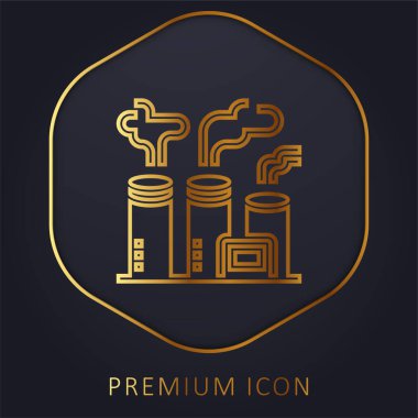 Hava Kirliliği Altın Hat prim logosu veya simgesi