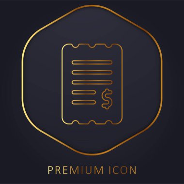 Bill Golden Line premium logosu veya simgesi