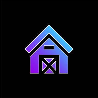 Ahır mavisi gradyan vektör simgesi